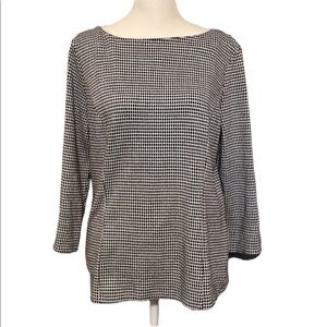 TALBOTS polka dot dress top